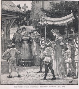 ジャックオブニューベリーの結婚式：花嫁の行列 作： Henry Marriott Paget